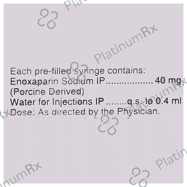 Loparin 40mg Injection 1s