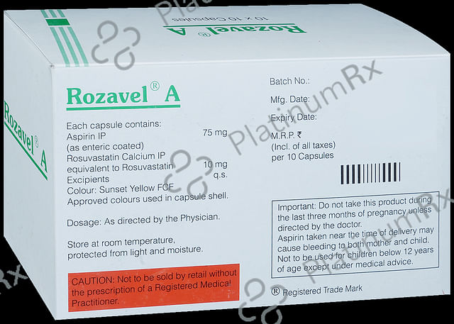 Rozavel A 75/10mg Capsule 10s