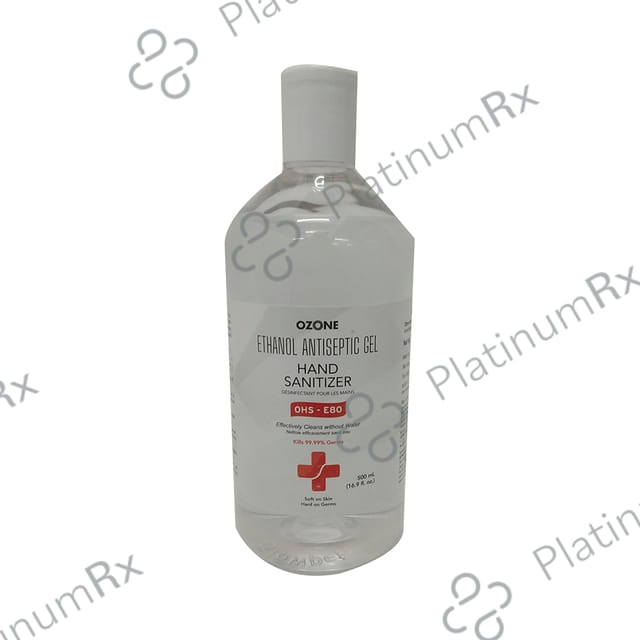 Ozone Ethanol Antiseptic Gel Hand Sanitizer 500 ml