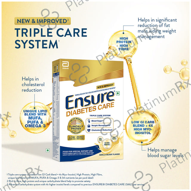 Ensure Diabetes Care Vanilla Flavour Delight Powder 200gm