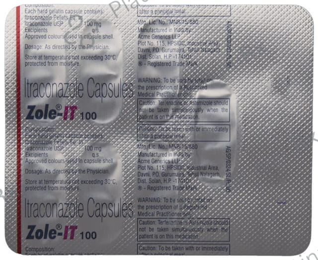 Zole IT 100mg Capsule 7s