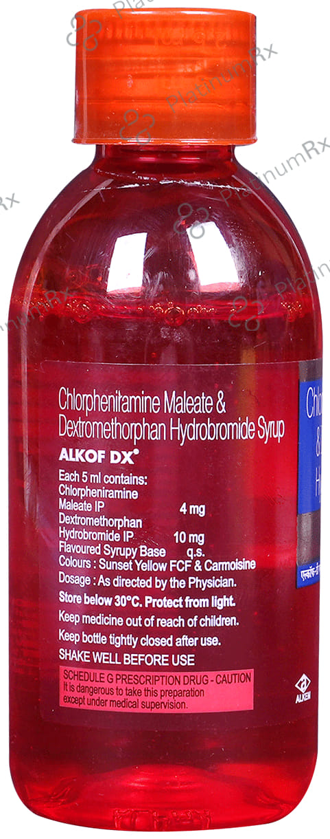 Alkof DX 4/10mg Syrup 100ml