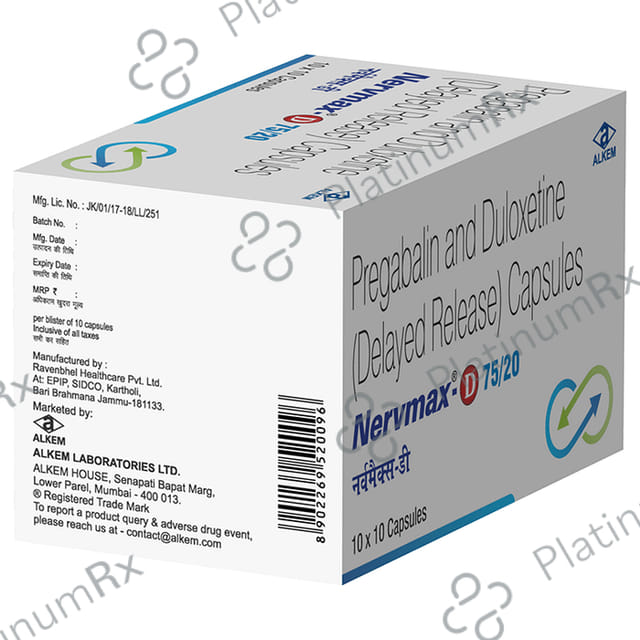 Nervmax-D 75/20 Capsule DR