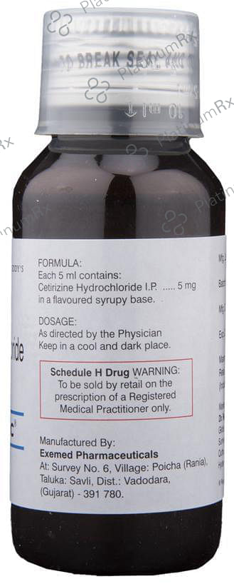Zyrtec 5mg Syrup 60ml
