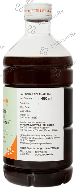 Sitaram Ayurveda Sahacharadi Thailam 450 ml