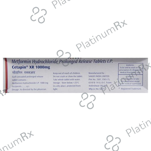 Cetapin XR 1000mg Tablet 15s