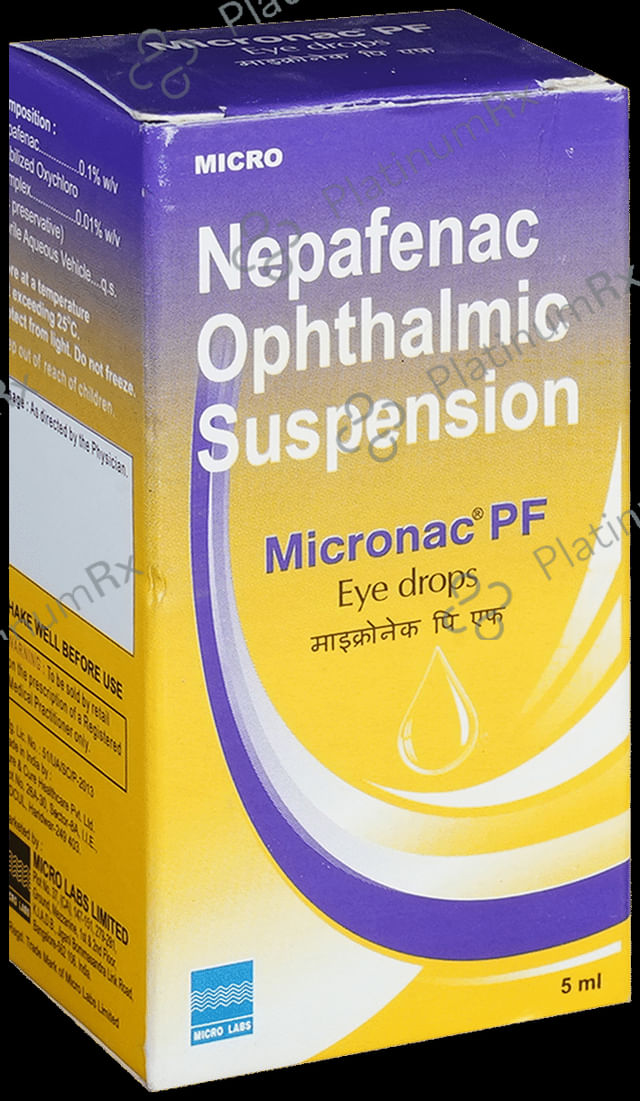 Micronac PF 0.1% Eye Drop 5ml