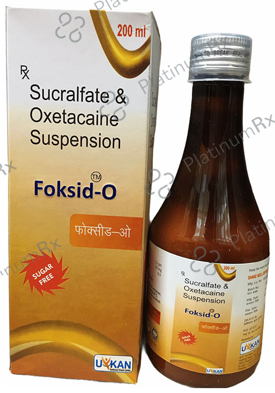 Foksid-O Oral Suspension Sugar Free