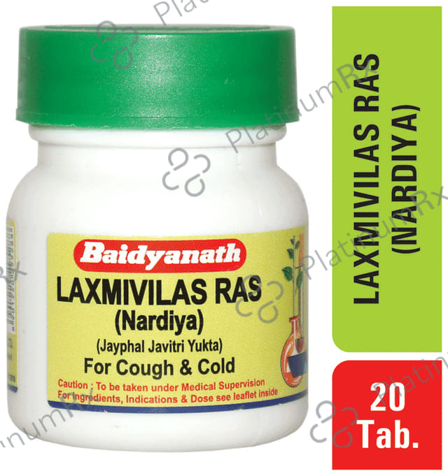 Baidyanath (Nagpur) Laxmivilas Ras 20 tablets