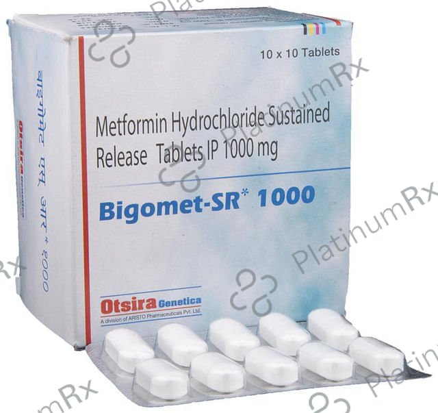 Bigomet SR 1000mg Tablet 10s