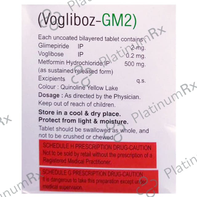 Voglidoz GM 2/500/0.3mg Tablet 10s