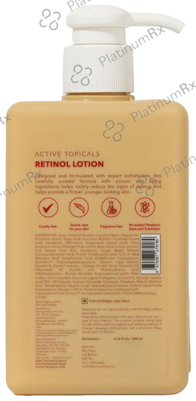 Active Topicals A Firm Retinol Lotion 200ml