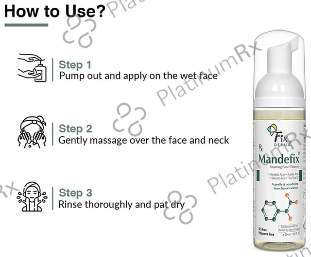 Fixderma Mandefix Foaming Face Cleanser 100 ml
