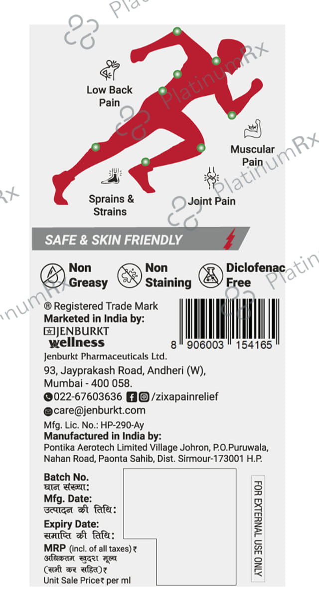 ZIXA Strong Fast Acting Pain Relief Roll On 1s