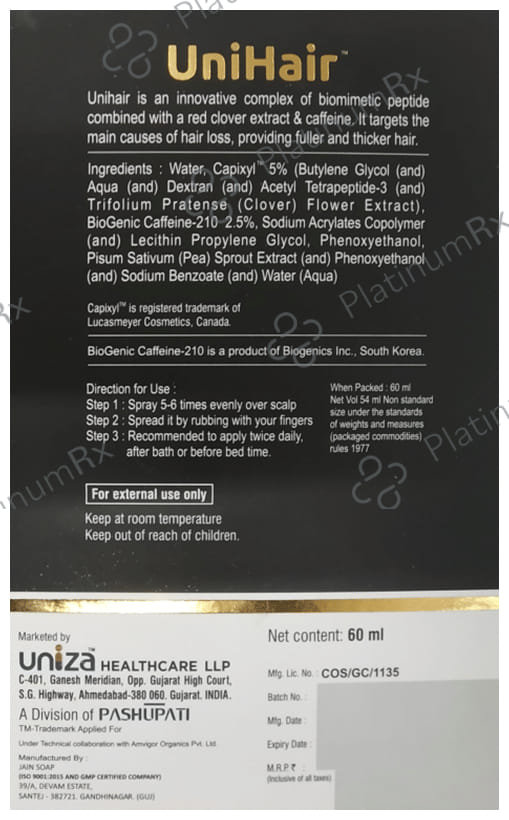 Unihair Growth Serum