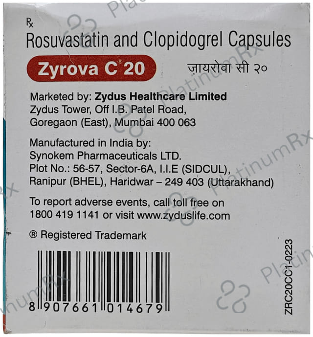 Zyrova C 20mg/75mg Capsule