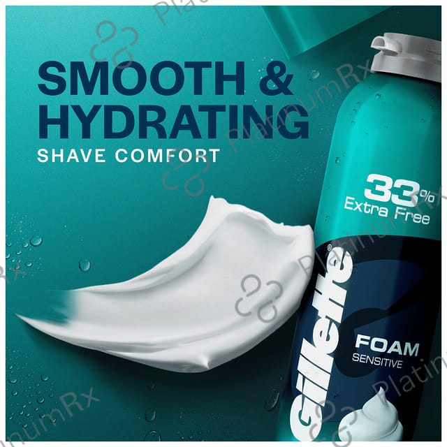 Gillette Sensitive Foam 33% Extra Free