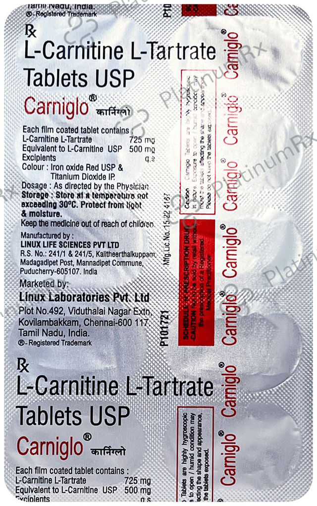 Carniglo 500mg Tablet 10s