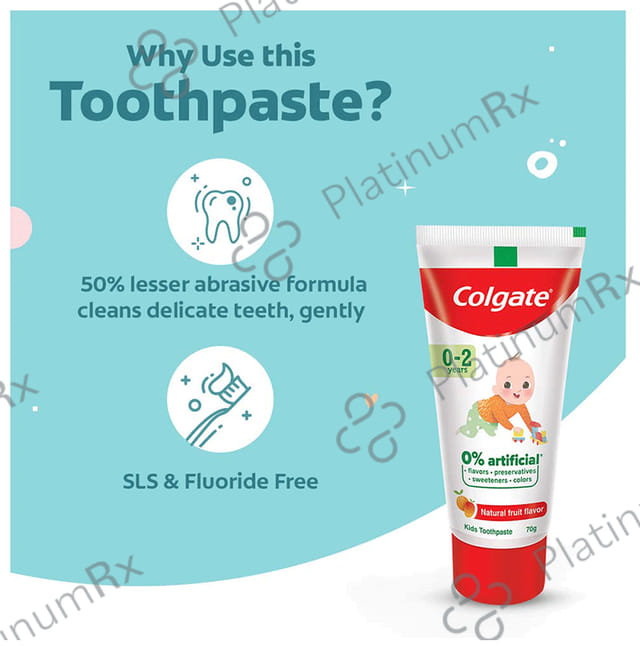 Colgate Natural Fruit Toothpaste for Kids (0-2 Years)