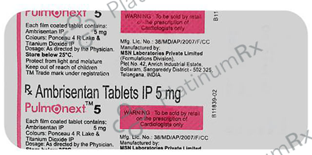 Pulmonext 5mg Tablet 10s