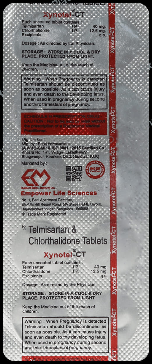 Xynotel CT 12.5/40mg Tablet 10s