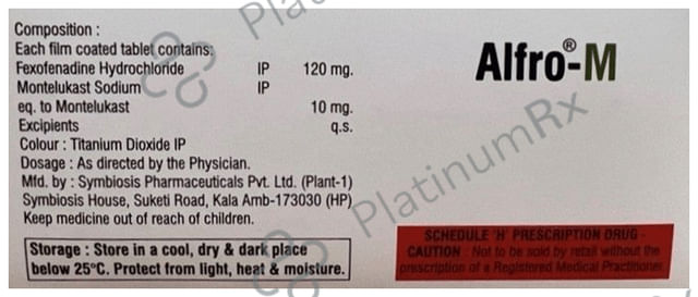 Alfro M 120/10mg Tablet 10s
