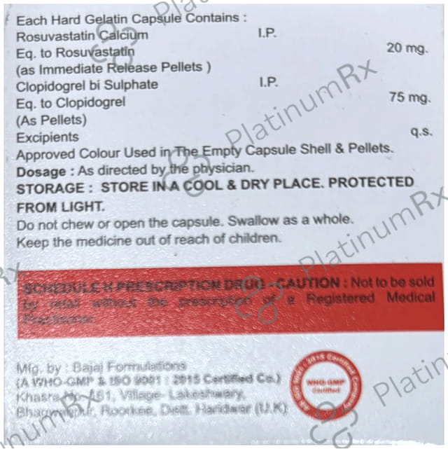 Floristat CV 20/75mg Capsule 10s