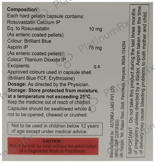 RO ON Asp 10/75mg Tablet 10s