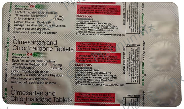 Olmesar CH 40/12.5mg Tablet 15s