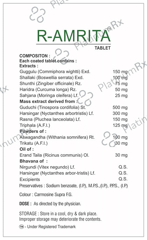 SDH Naturals R Amrita Tablet