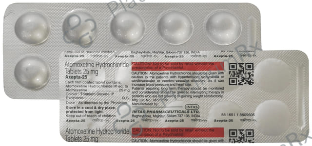 Axepta 25mg Tablet 10s