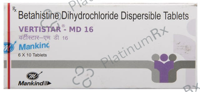 Vertistar MD 16mg Tablet DT 10s