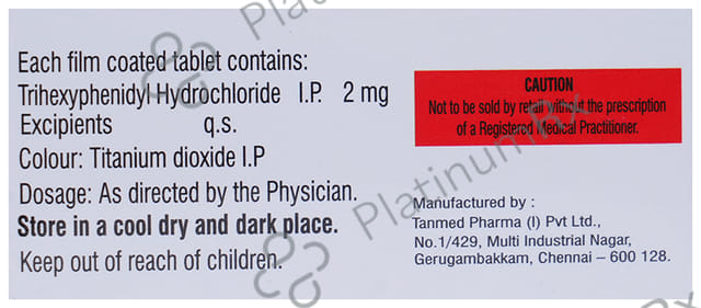 Phenidyl 2mg Tablet 10s