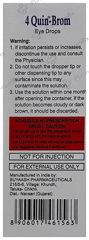 4 Quin Brom Sterile Eye Drop 5ml