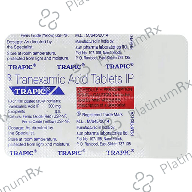 Trapic 500mg Tablet 10s