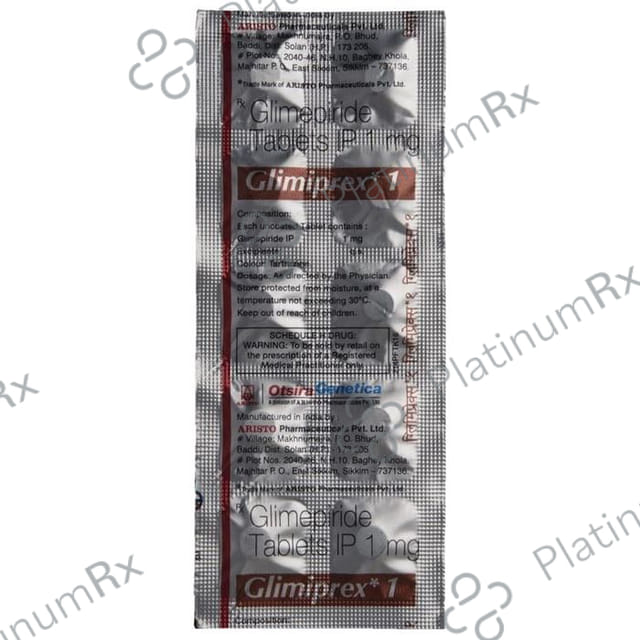 Glimiprex 1mg Tablet 10s