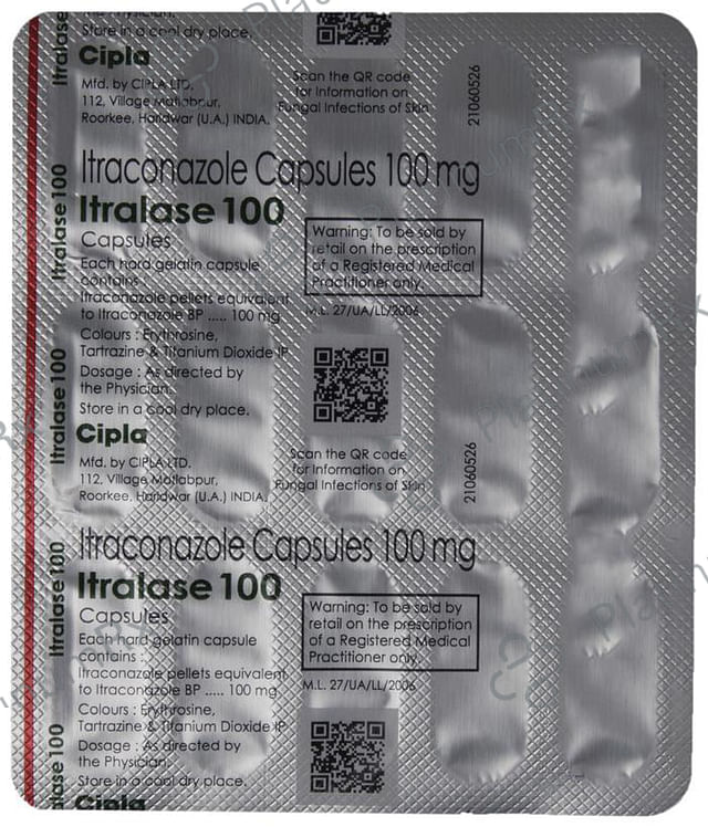 Itralase 100mg Capsule 15s
