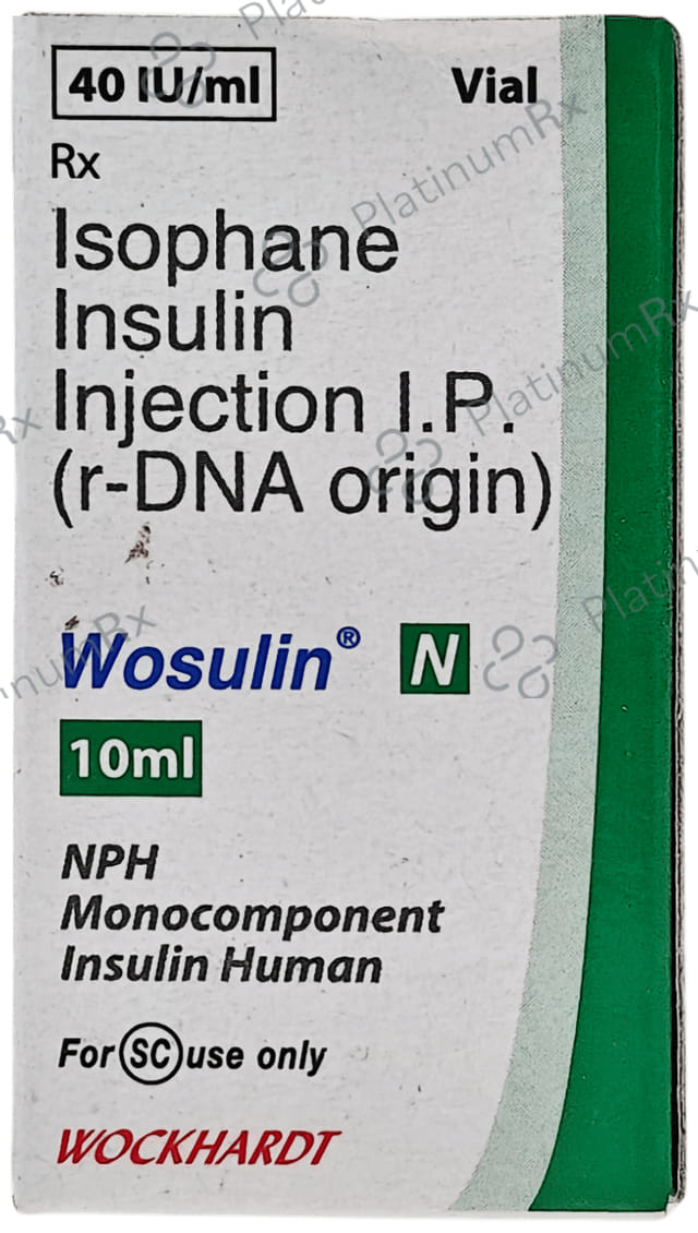 Wosulin N (40 IU/ml) Vial 1X10ml