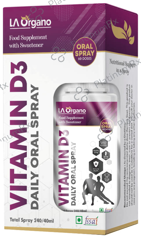 LA Organo Vitamin D3 Daily Oral Spray