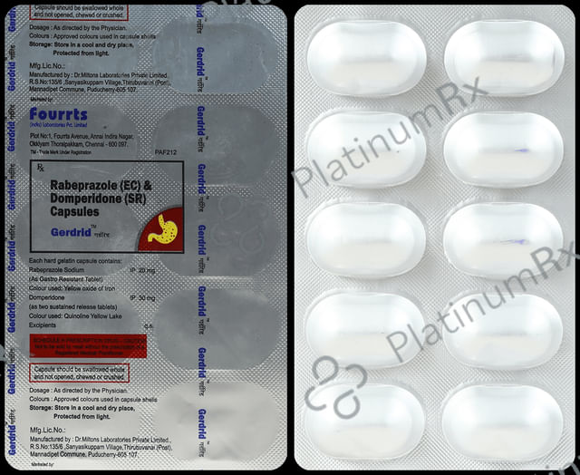 Gerdrid 30/20mg Capsule SR 10s