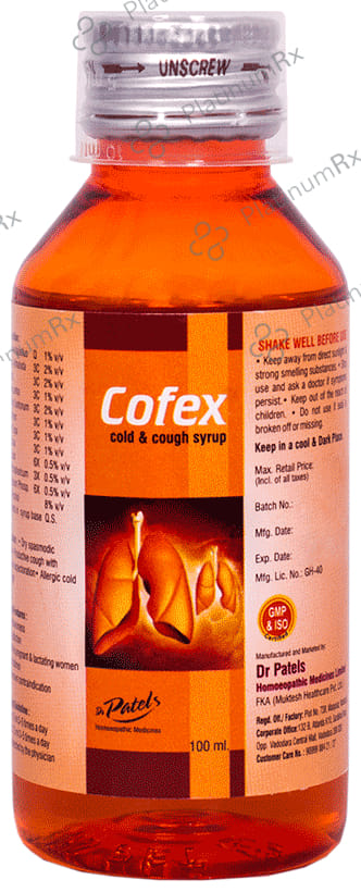 Dr. Patel's Cofex Cold & Cough Syrup
