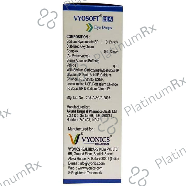 Vyosoft HA Eye Drop