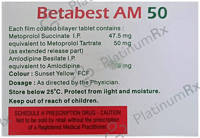 Betabest AM 5/50mg Tablet 10s