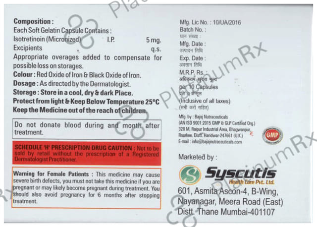 Systroin 5 Softgel Capsule