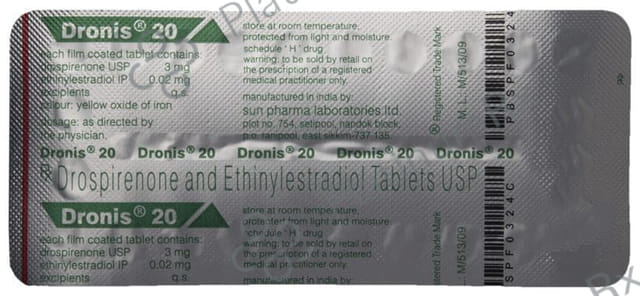 Dronis 3/0.02mg Tablet 24s