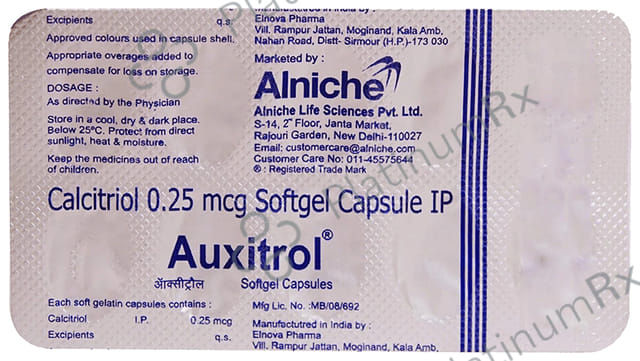 Auxitrol 0.25mcg Capsule 10s