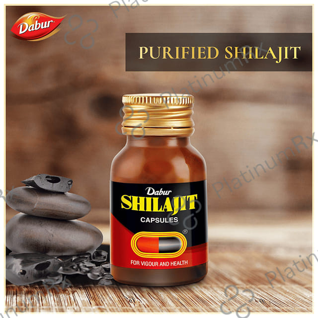 Dabur Shilajit Ayurvedic For Immunity, Vigour, Strength, Stamina & Power Capsule 100s