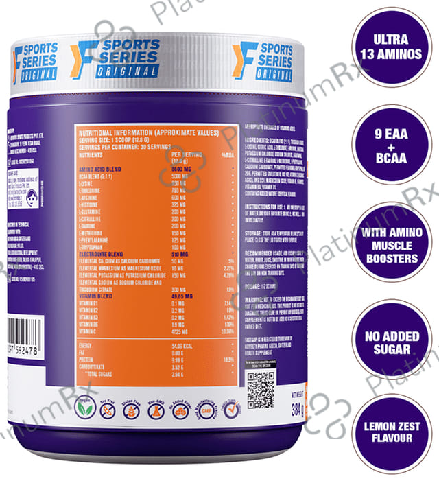 Fast&Up EAA Intra-Training for Muscle Recovery - Flavour Lemon Zest