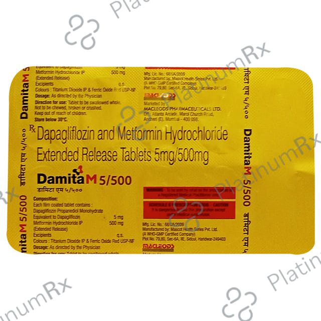 Damita M 5/500 Tablet ER