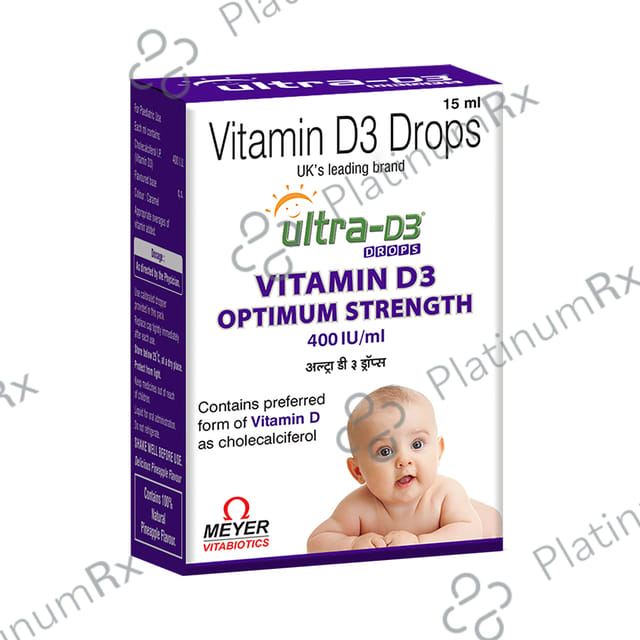 Ultra D3 400IU Pineapple Flavour Oral Drops 15ml